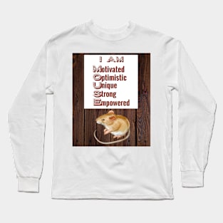 I Am MOUSE: Positive Affirmations Mouse T-Shirts & Gifts Long Sleeve T-Shirt